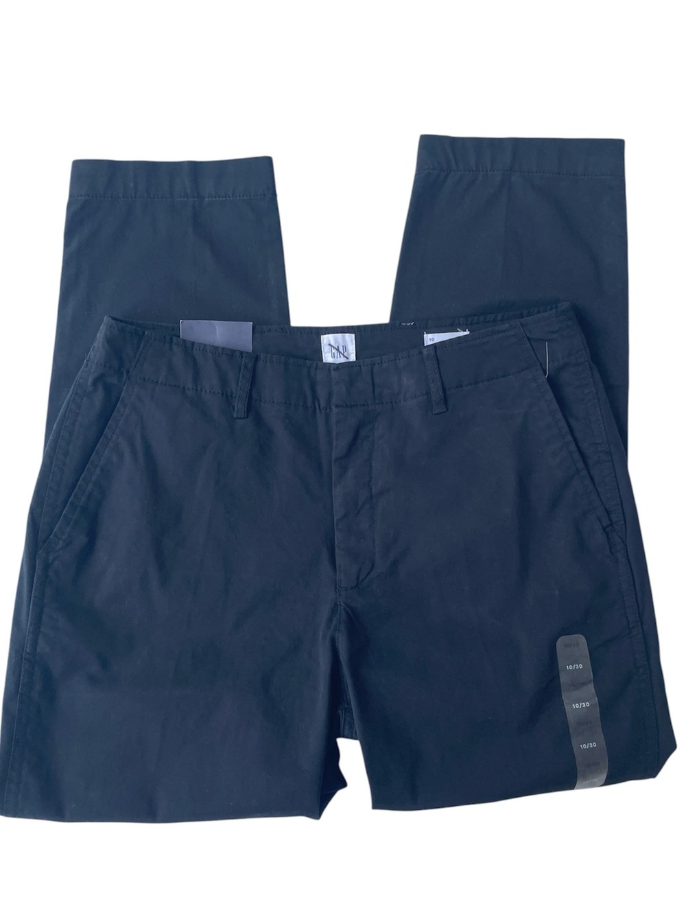 GAP Downtown Khaki Black Woman's Size 10 Mid Rise Stretch Ankle Tapered NWT
